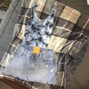 Hollister Jean skirt. Size 0